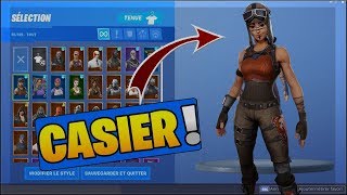 mon casier fortnite avec la renegade raider - mon casier fortnite miniature