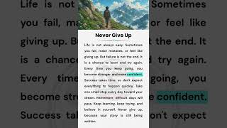 Never Give Up 💪✨ | Keep Going, Keep Growing | English Motivation | #easyenglish #englishforbeginners