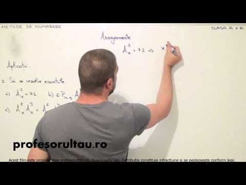 08   cls10   Metode de numarare   aranjamente   aplicatii   partea 2 - profesorultau.ro