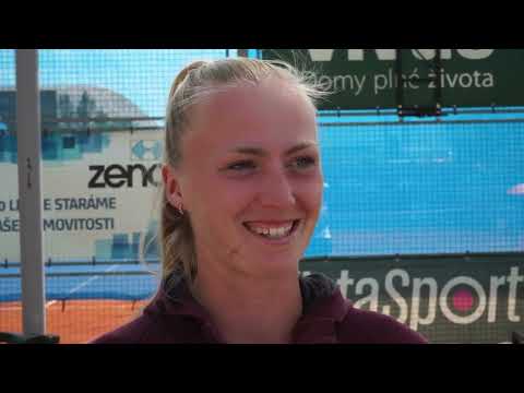 Aneta Laboutková po prohře v 1. kole | I. ČLTK Prague Open 2022 by Moneta Money Bank