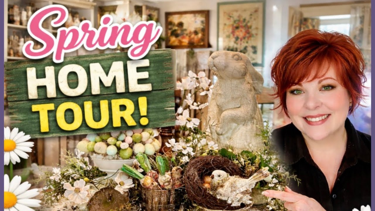 Spring Home Tour/ Cottage style home/ Open concept older ranch home 