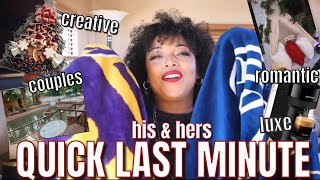 QUICK & CREATIVE his & hers holiday gift guide / last minute ideas / romantic luxury couples sports