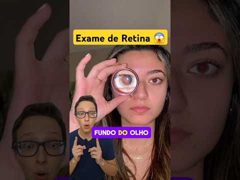 Exame de Retina 😱 #medicina #medico #enfermagem #enfermeiro #enfermeira #oftalmologia Fundo de olho
