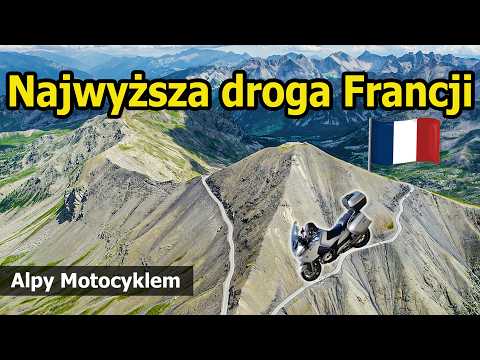 Alpy Motocyklem - Droga wokół szczytu La Bonette - najwyższa w całej Francji.