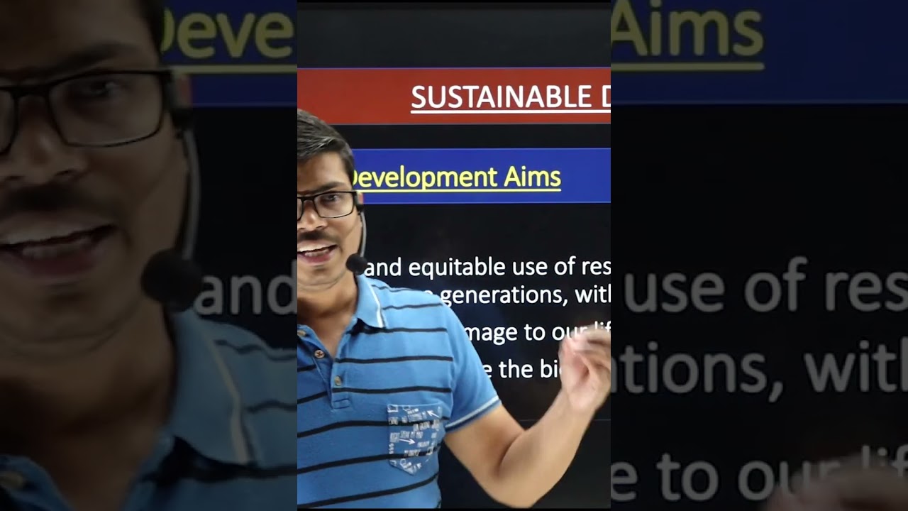 sustainable development | Environment and sustainable development| Class 12th Indian Economy #shorts