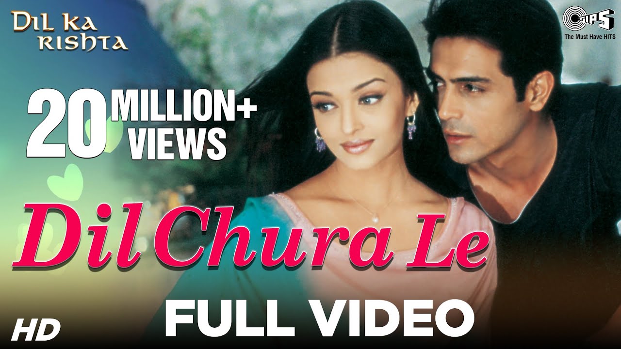 Dil Chura Le Lyrics  | Dil Ka Rishta | Aishwarya Rai, Arjun Rampal | Alka Yagnik, Kumar Sanu | Nadeem Saifi, Shravan Rathod