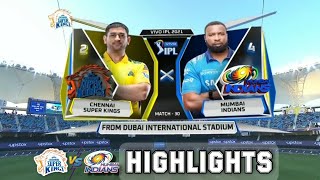 VIVO IPL 2021 MI vs CSK 1st Match Highlights