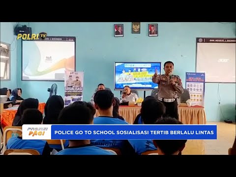 POLRES NGAWI GELAR POLICE GOES TO SCHOOL SOSIALISASI TERTIB LALU LINTAS KEPADA PELAJAR