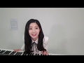 TWICE's Dahyun playing piano