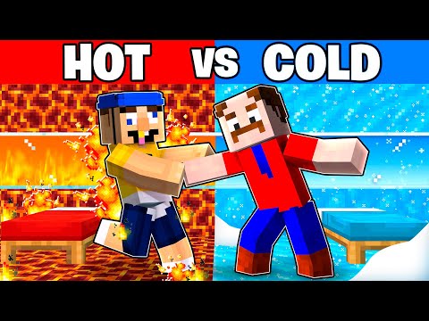 HOT vs COLD House Battle in Minecraft!