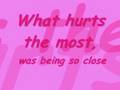 Cascada-What Hurts The Most (Lyrics) 