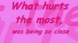 Cascada-What Hurts The Most (Lyrics)