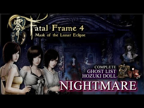Fatal Frame 4: Mask of the Lunar Eclipse [Wii] - Nightmare 100% (Files, Ghosts, Upgrades & Dolls)