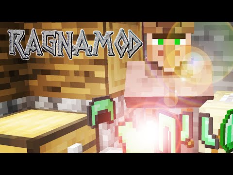 Minecraft Ragnamod Ep. 1 - TRADING STICKS FOR EMERALDS