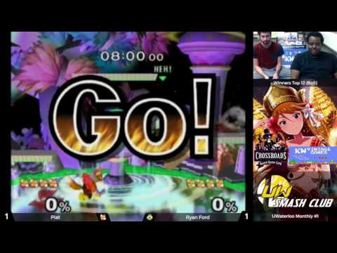UWaterloo Melee Monthly #1 - Singles Winners Quarterfinal - Plat vs Ryan Ford