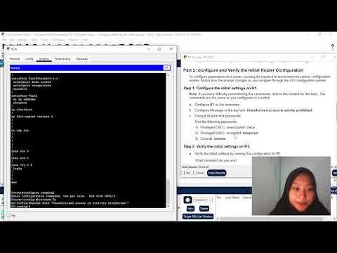 10.1.4 Packet Tracer   Configure Initial Router Settings