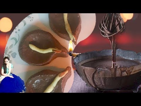 Chocolate Diya (Microwave oven)recipe