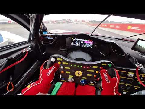 POV ONBOARD - Pole Position in Mixed Conditions at Laguna Seca - Ferrari 488 Challenge Evo