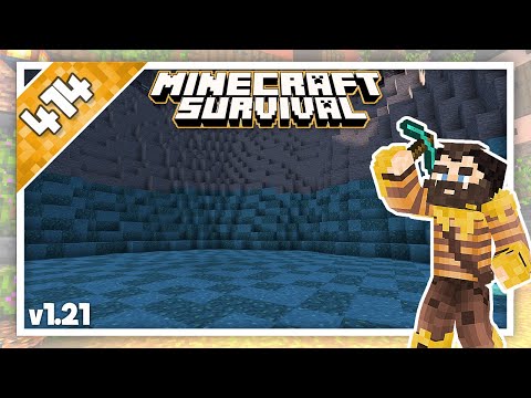 Minecraft Survival | Relaxing Builds - Texturing Giant Pit (No Commentary, Lofi) | Ep.414