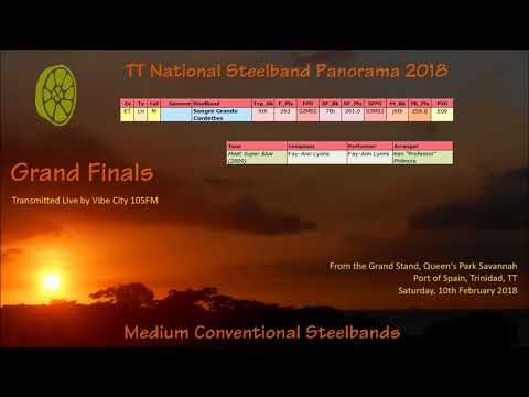 Pano Finals Medium 2018 - Sangre Grande Cordettes - Meet Super Blue (2009) (Arr 'Professor')