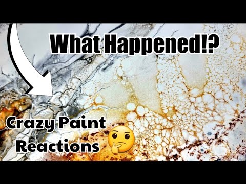 TRANSFORMATIVE Results! Acrylic Pour Painting on Tile /  Abstract Acrylic Painting (278)