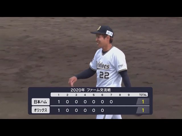 【ファーム】バファローズ・村西の圧巻の投球!! 最後は三振を奪う!! 2020/8/8 B-F(ファーム)