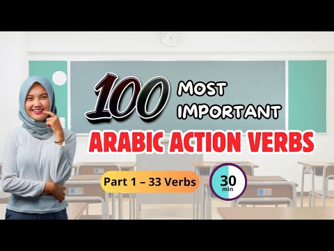 Learn Arabic Grammar from scratch |  100 Common Arabic Verbs with Examples for Beginners