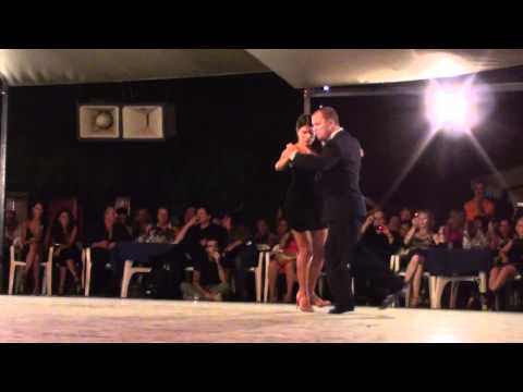  Sebastian Missé  and  Andrea Reyero  are  dancing  to  the  tango  "  Ensuenos  "
