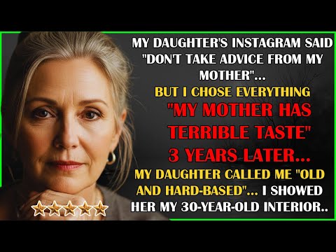 My Daughter Said "My Mom Has Terrible Taste"... I Picked Every Furniture in Her House💔👵