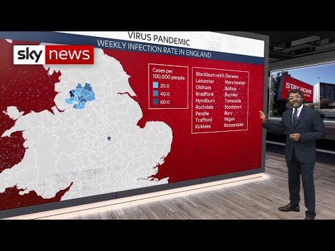 Coronavirus: The rising infectious hotspots in England
