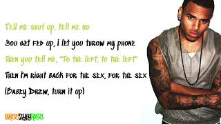 Chris Brown - Talk That Shit [LYRIC VIDEO]