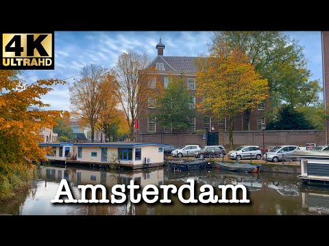 Amsterdam Walk🇳🇱Around De Hortus (botanical garden) in Amsterdam | October 2022 [4K 60fps]