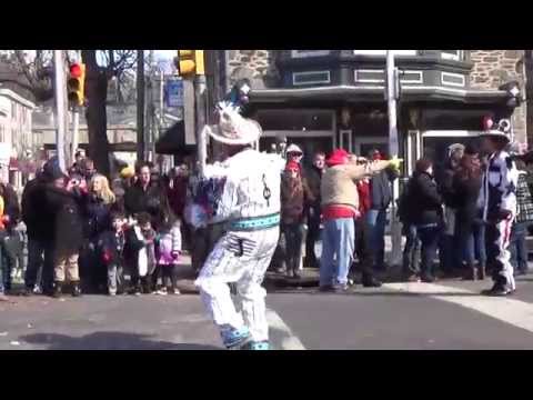 Durning String Band Baby Face Mummers Mardi Gras Parade in Manayunk