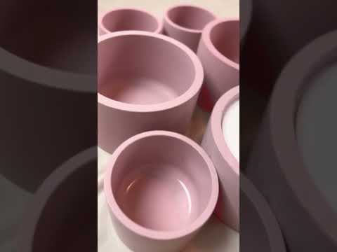 Concrete Candle #process #diycrafts #candles #handmade #smallbusiness #concrete #relaxing #calming