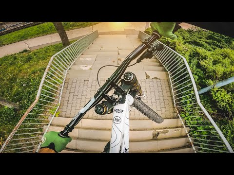 URBAN MTB DOWNHILL STREET TOUR CHEMNITZ - Rose Bikes Soulfire 3 / The Bruce