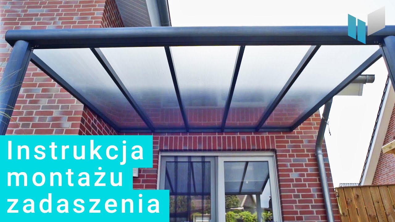 Montaż aluminiowego zadaszenia tarasu - aluGardens Compact - aluminium terrace roofing assembly