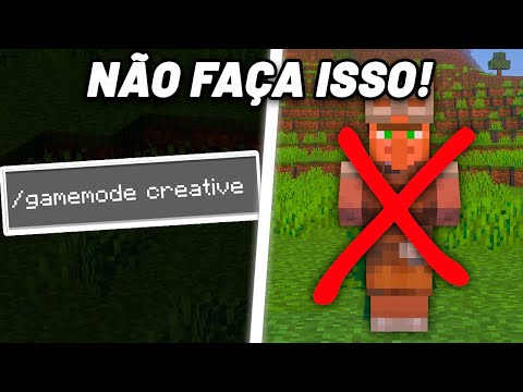 10 maneiras de ARRUINAR seu mundo survival no Minecraft - NÃO faça isso!