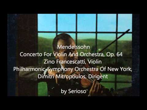 mendelssohn,violin concert op 64, francescatti