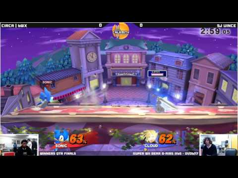 WBB #65 | Circa | 6WX (Sonic) vs SJ | vince (Cloud) - Winners Qtr Finals - Smash 4 Singles