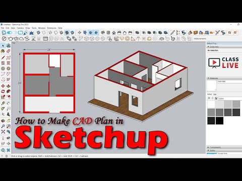 How to make CAD plan in Sketchup