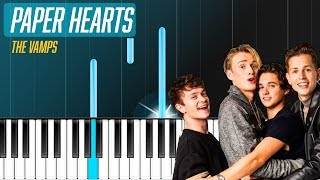 The Vamps - &quot;Paper Hearts&quot; Piano Tutorial - Chords - How To Play - Cover