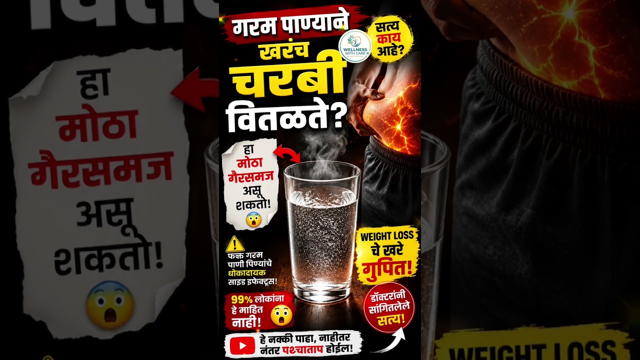 😱 गरम पाण्याने खरंच चरबी वितळते? wait for end #viral #trendingshorts #shortvideo  #shortsfeed