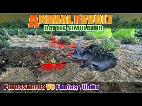 Purussaurus vs Fantasy Units - Animal Revolt Battle Simulator