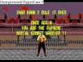 MORTAL KOMBAT 2 Ending LIU KANG Sega Genesis