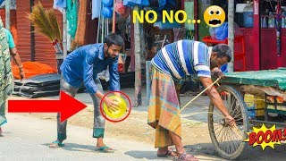 Tyre Puncture Prank with Popping Balloons