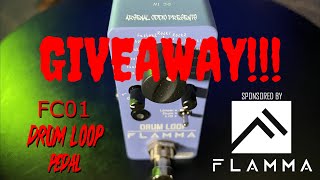 Video thumbnail for FLAMMA FC01 Drum Loop Pedal - GIVEAWAY Demo/Review! by JD McClure