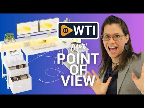 Computer Desk L Shaped with Drawers - WTI product video review