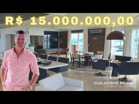 Cobertura Triplex mobiliada frente para o mar em Balneário Camboriú no Ed. Beverly Hills - vídeo