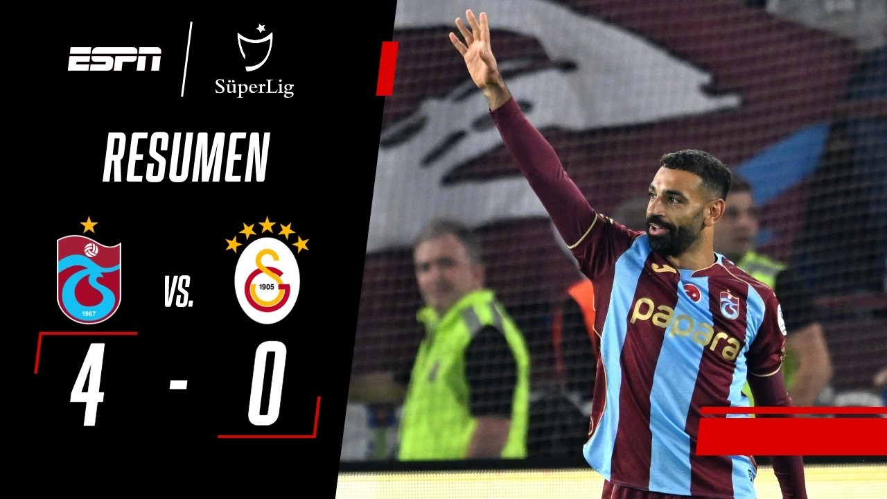 HAT-TRICK Y ASISTENCIA DE SALAH PARA UNA GOLEADA HISTÓRICA | Trabzonspor 4-0 Galatasaray | RESUMEN