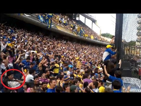 "Esto pasa si vas a LA BOMBONERA con LA 12" Barra: La 12 • Club: Boca Juniors • País: Argentina